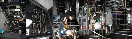 behind the stage